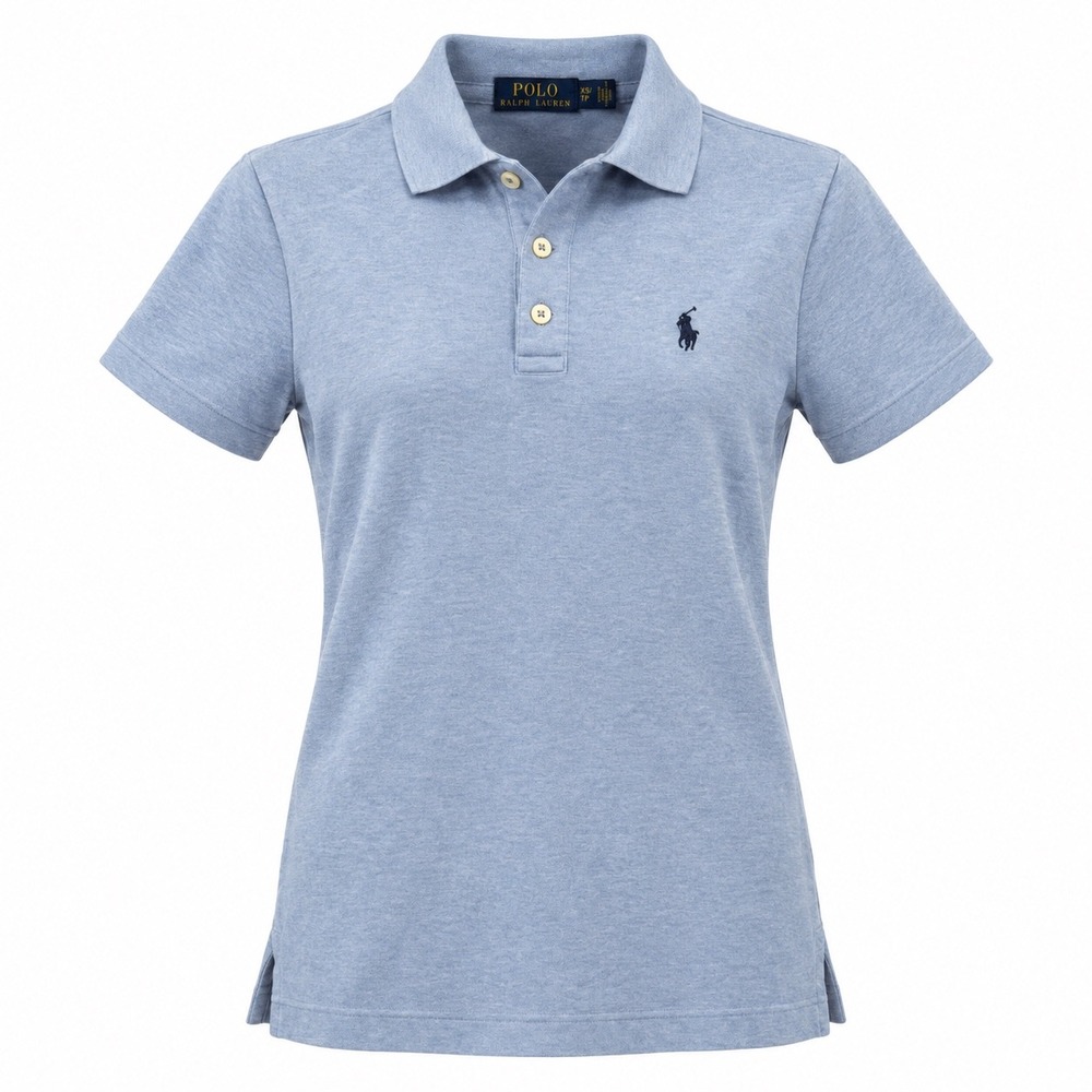Polo Ralph Lauren Polo Shirt Mens XS Light Blue Heathered Cotton Logo SS